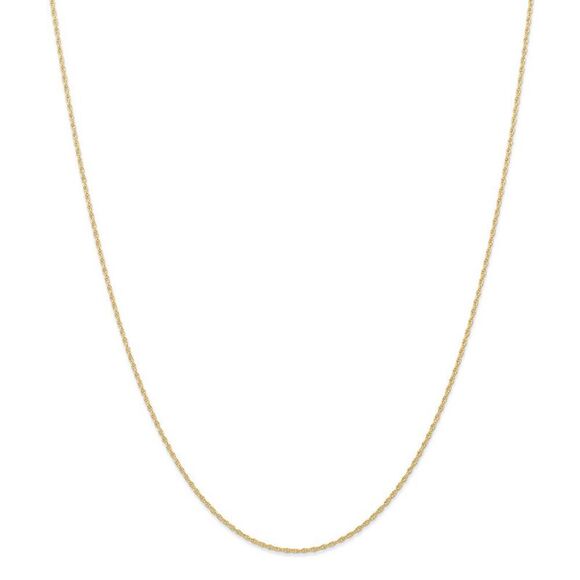 0.95mm, 14k Yellow Gold, Cable Rope Chain Necklace, 20 Inch - Picture 3 of 8